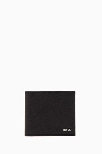 محفظة كروس تاون 4 بحلية شعار الماركة جلد