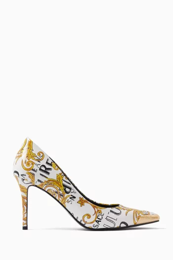 Scarlett 95 Pumps in Printed Faux Leather