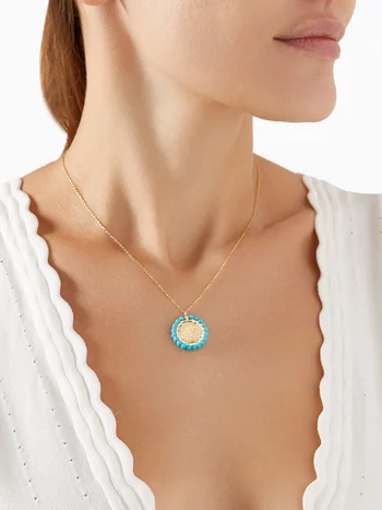 Ayatul Kursi Pendant Necklace in 18kt Gold