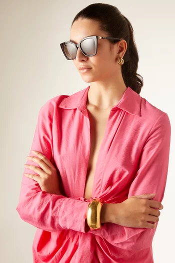 Rua Cat-eye Frame Sunglasses in Acetate
