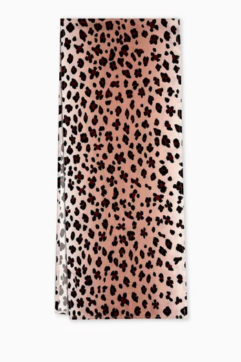 Leopard Runner in Linen Sateen
