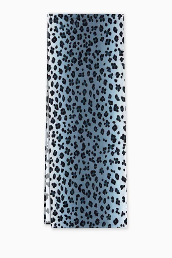 Leopard Runner in Linen Sateen