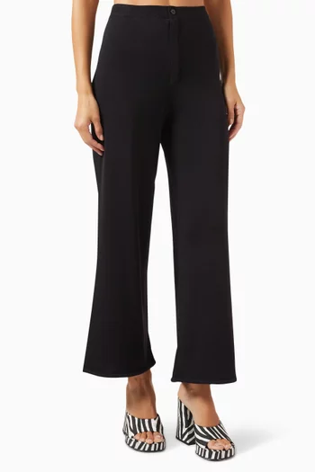 Cropped Jabber Pants in Viscose