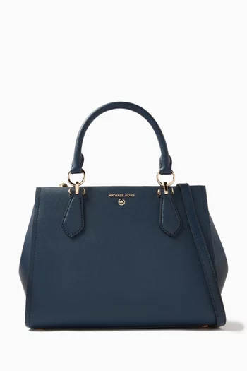 Medium Marilyn Zip Satchel Bag in Leather