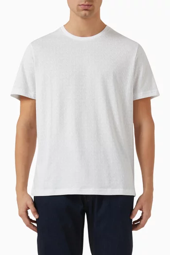 All-over Logo Print T-shirt in Cotton