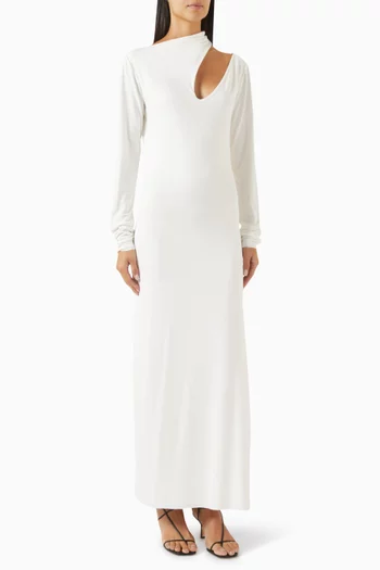 فستان بامبينا طويل مزيج فيسكوز