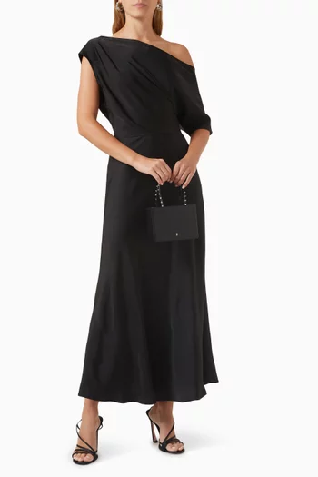 فستان لوف ان ذا دارك متوسط الطول