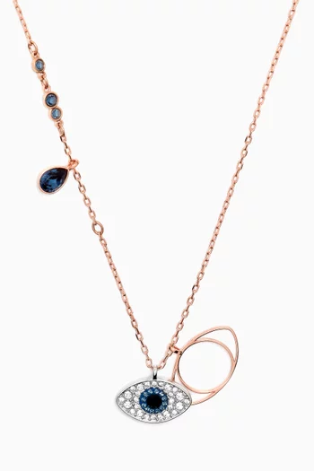 قلادة سواروفسكي سيمبولك معدن مطلي بألوان مختلفة