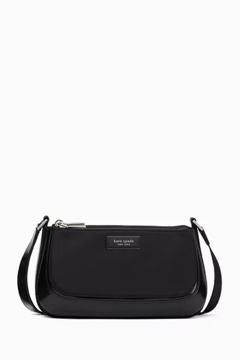 Sam Icon Crossbody Bag in Recycled Nylon & Leather