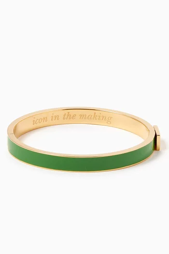 "Icon in the Making" Thin Idiom Bangle