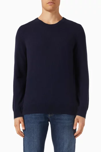 سترة بفتحة رقبة مستديرة كشمير