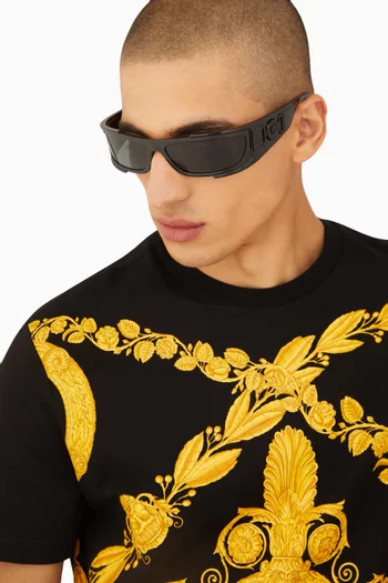 Medusa Biggie Shield Sunglasses in Acetate