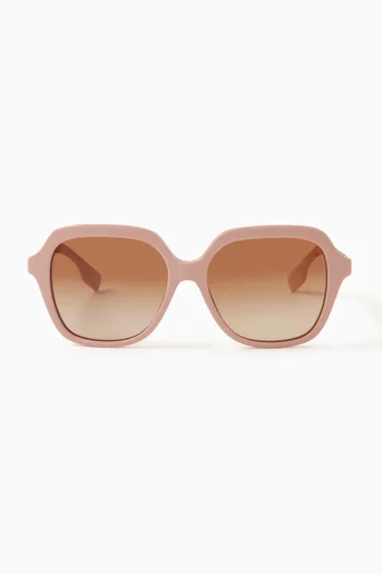 Oversized Square Sunglasses in Acetate