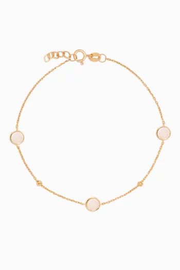 Zira Mother of Pearl Bracelet in 18kt Gold