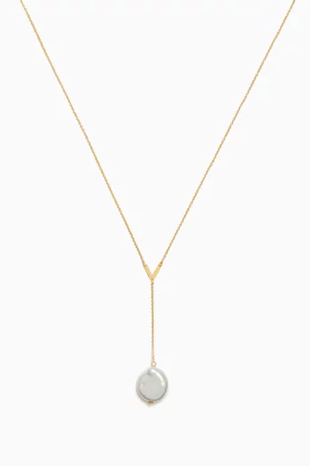 Kiku Baroque Pearl Necklace in 18kt Gold