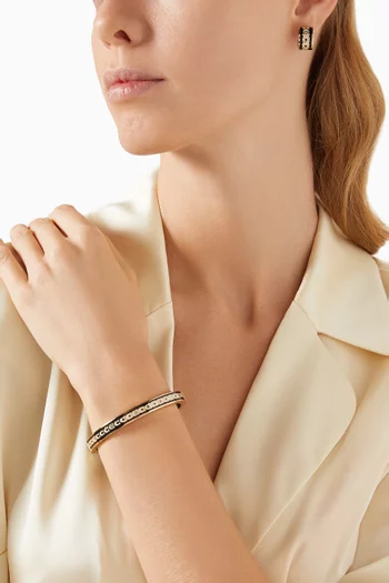 C Signature Huggie Earrings in Metal