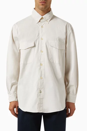 Garment Dyed Overshirt in Cotton
