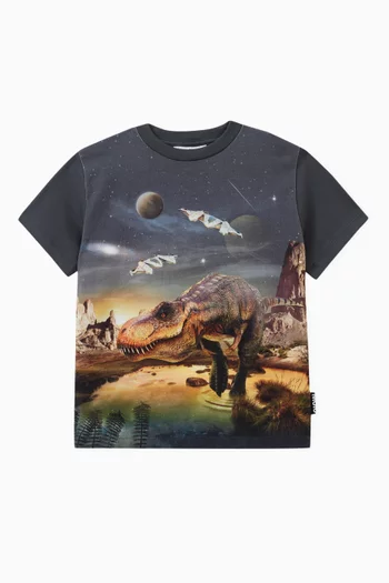 Riley T-rex Planet T-shirt in Cotton-jersey