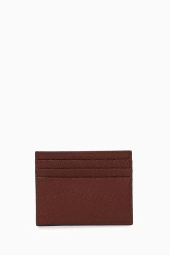 GA Logo Card Holder in Leather