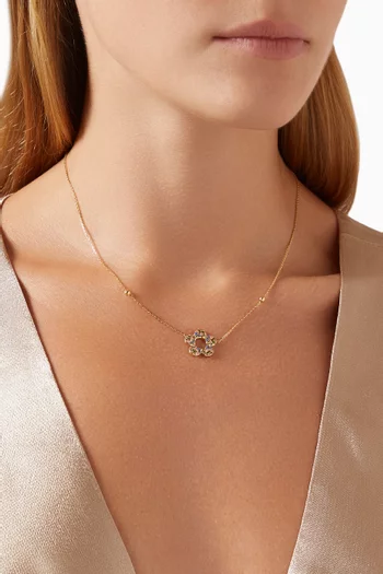 قلادة فرفشة بلوم ذهب عيار 18