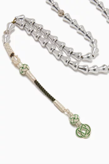 Large Aluminum Masbaha Prayer Beads