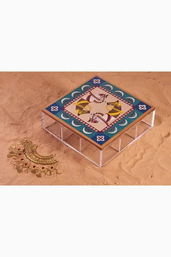 Faras Date Box in Walnut Wood