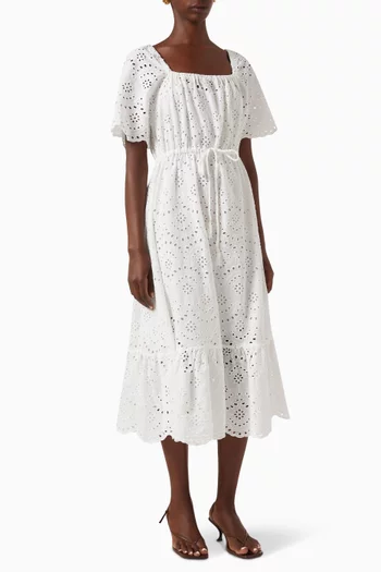 Emily Midi Dress in Cotton