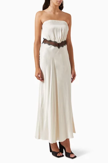 Spencer Lace Strapless Maxi Dress