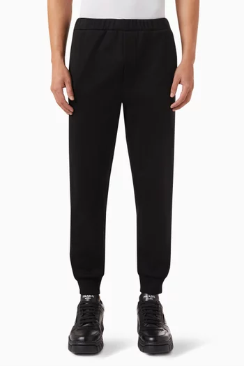 Logo Re-Nylon Jogging Pants in Cotton Fleece