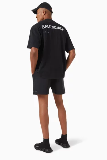 Hand Drawn Logo Large T-shirt in Vintage Jersey