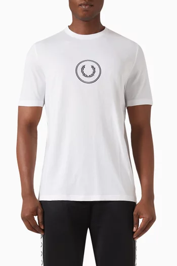 Circle Branding T-shirt in Cotton Jersey