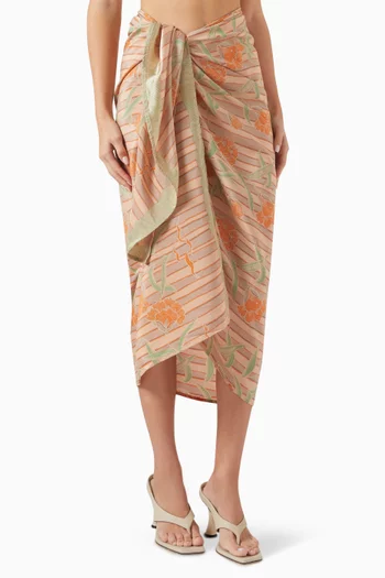 Printed Sarong in Silk