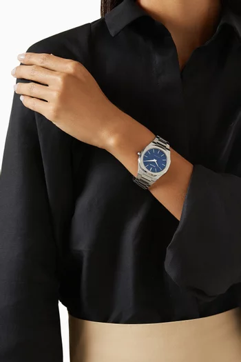 Ultra Thin Quartz Stainless Steel Watch, 38mm