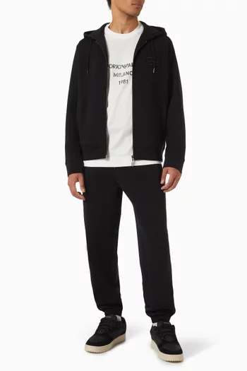 Logo Hoodie in Cotton Jersey