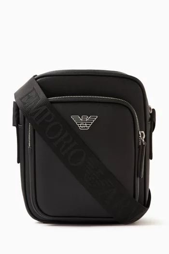 EA Eagle Messenger Bag in Saffiano Leather