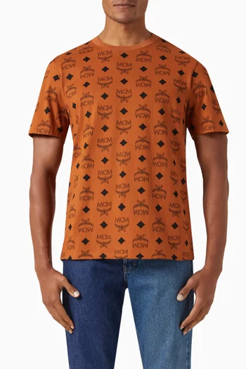 Printed T-shirt in Cotton Jersey