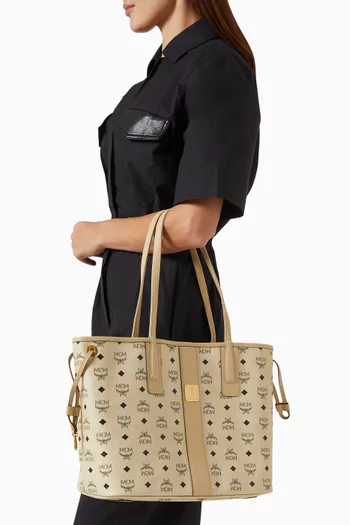 Medium Reversible Liz Shopper Tote Bag in Visetos Monogram Canvas