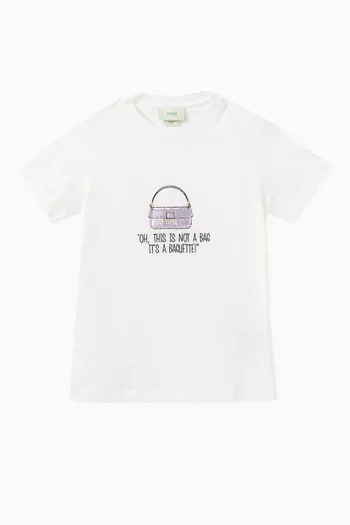 Bag-print T-shirt in Cotton