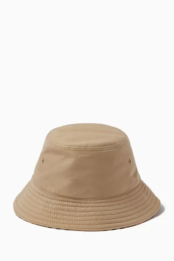 Reversible Check Bucket Hat in Cotton