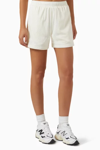 Rayne Mesh Shorts in Interlock Cotton