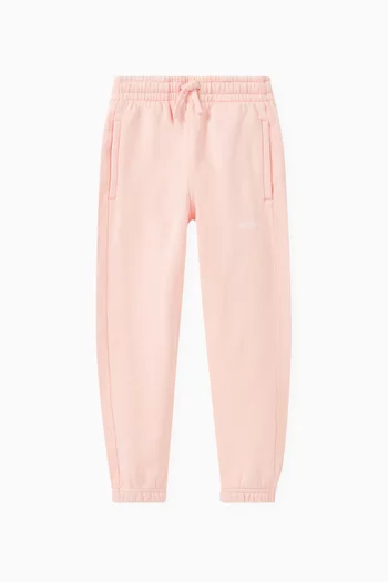 Bookish Diagonal-striped Sweatpants in Cotton