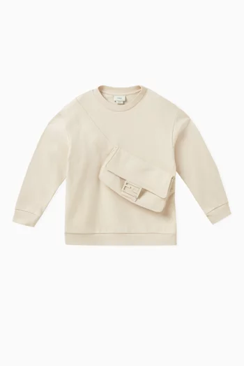 Bag-detail Sweatshirt in Cotton