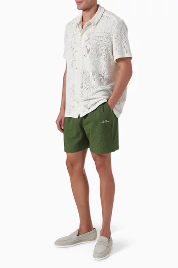 Stan Swim Shorts in Seersucker