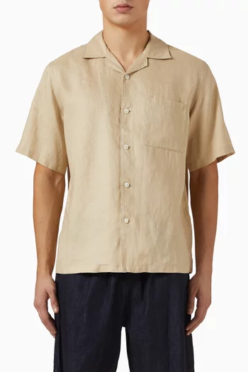 قميص نول فضفاض كتان