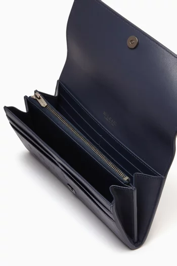 Logo Infinitum Large Wallet in Nappa