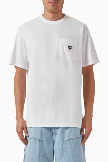 Pocket Heart T-shirt in Cotton Jersey