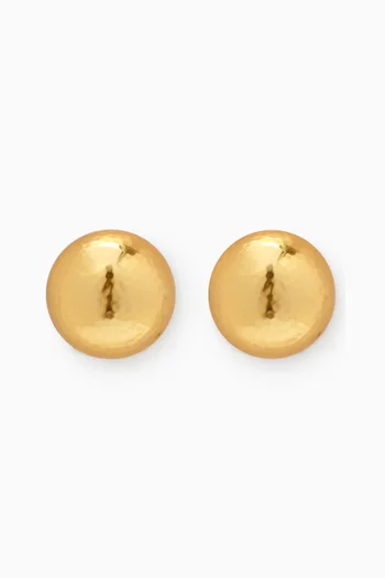 Bria Clip Earrings in 24kt Gold-plated Brass