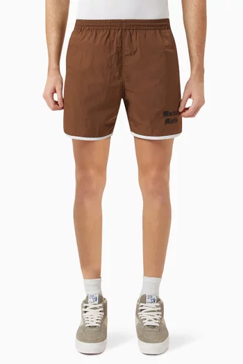 Logo Athletic Shorts in Nylon