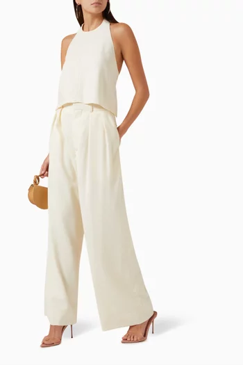 Low-rise Pants in Wool