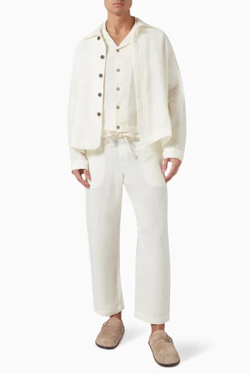 Short-sleeved Shirt in Linen